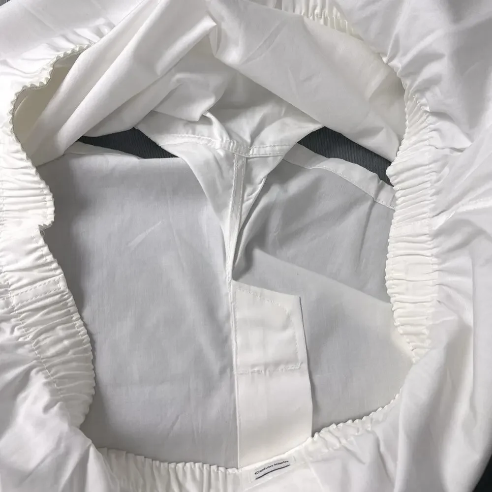 Vintage Calvin Klein Boxer Shorts Size 40 NOS White 100% Cotton Hong Kong Boxers